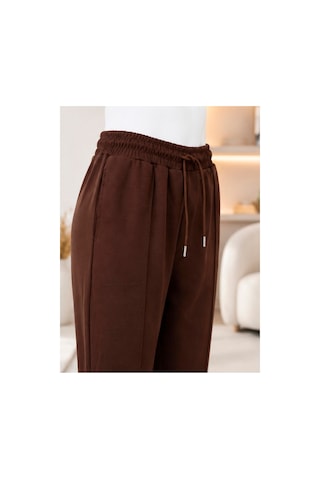 Koko Tekstil Oysho Kumaş Havuş Kesim Pantolon Kahverengi