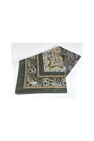 Miray Nevada Büyük Boy Organik Pamuk Eşarp - 120 X 120 - 06452 Yeşil