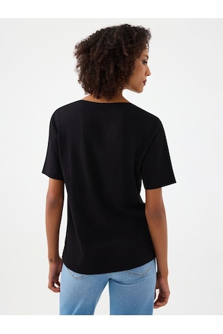LOFT Regular Fit Kadın Tshirt K.kol Lf2038952 Q1.v1 Siyah