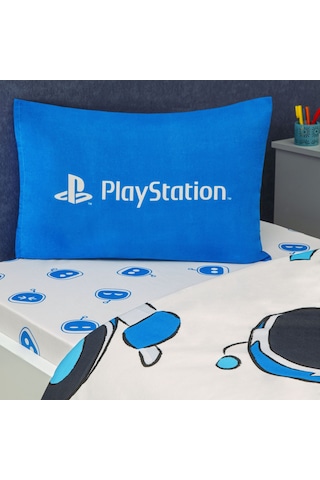 Taç Lisanslı Playstation Astrobot Tek Kişilik Pamuk Nevresim Takımı 120 000000001000050866 Çok Renkli