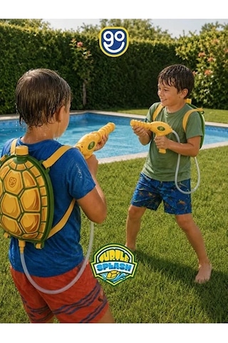 Turtle Splash Su Çantası 1400ml - Su Tabancası Çantalı Oyuncak