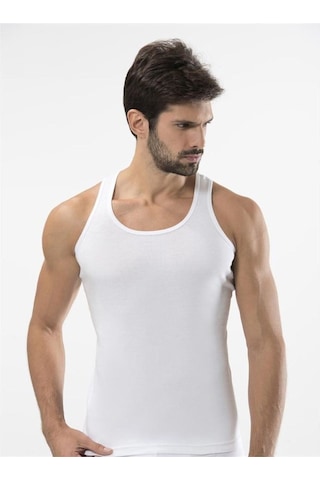 Türen 131 Spor Erkek Atlet İkili Paket-beyaz Beyaz