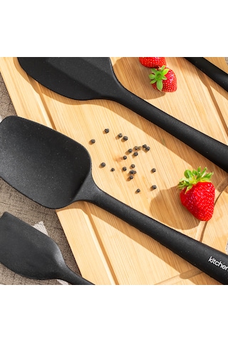 Perotti 15675 Kitchenmate Juan Black 6 Parça Silikon Spatula Seti