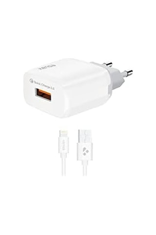 Vgosıte Lightning Usb Girişli 3.0 Hızlı Şarj Aleti, Yüksek Hızda Şarj Eder. Güvenli Şarj İçin Akım Korumalı, Telefonunuzu Tanır Ve Maksimum Hızda Şarj Eder. Lightning Girişli Cihazlar İçin Uyumlu