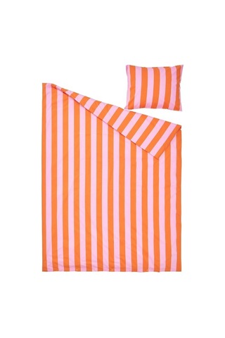 Ikea Slanhöstmal Tek Kişilik Nevresim Takımı 150 X 200 Cm Pembe - Turuncu