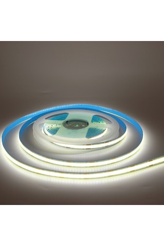 12v 8mm 320 Ledli Esnek Cob Şerit Led Beyaz Ip20 5 Metre