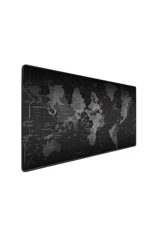 Fastbuy 800x300mm Sulu Dayanıklı Kaymaz 2 Ürünü Oyun Ofis Harita Desenli Fare Klavye Padı