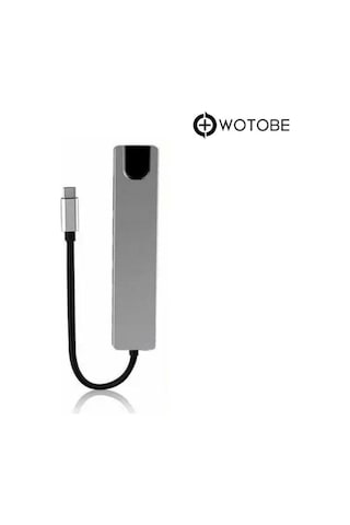 8'i 1 Arada 4k 60hz Usb Type C Sd Tf Hdtv Rj45 Dönüştürücü Hub