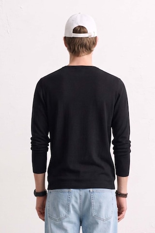 Barrels And Oıl Erkek Bisiklet Yaka İnce Sweatshirt 5074 - Siyah Siyah