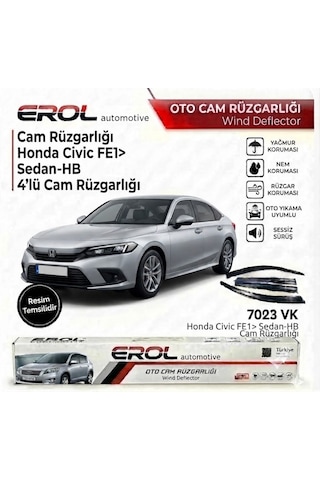 Honda Civic Fe1 2021 4'lü Sedan Mugen Cam Rüzgarlığı