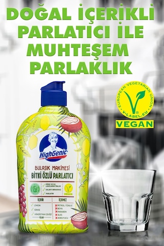 HighGenic Bulaşık Makinesi Bitki Özlü Parlatıcı 500 ML