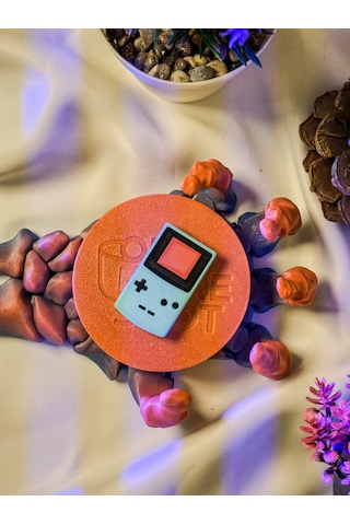 Anahtarlık Nfc Özellikli Kişiselleştirilebilir Mavi Retro Atari