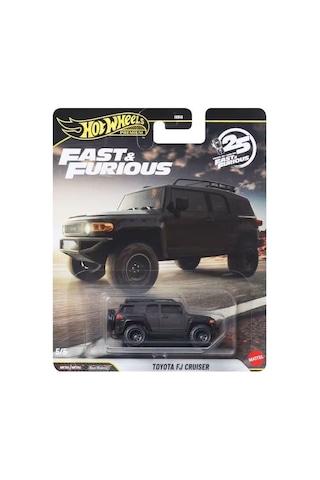 Hot Wheels Premium Series 25.yıl Özel Fast & Furious Toyota Fj Cruıser Hnw46 - Jhw69-la10 Çok Renkli
