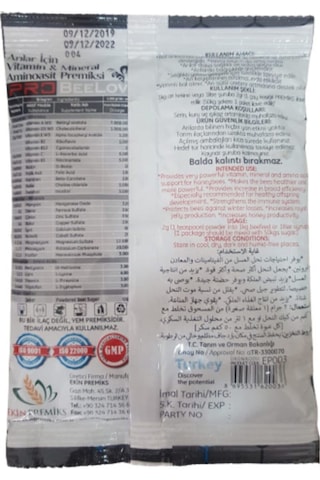 5 Adet Beelove Arılar Için Vitamin, Mineral, Aminoasit