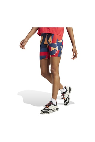 Adidas Wmt 8ın T Aop Kadın Koşu Taytı Je9417 Turuncu Turuncu