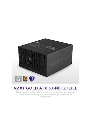 C1200 1200w 80 Gold Atx 3.1 Tam Modüler Siyah Güç Kaynağı
