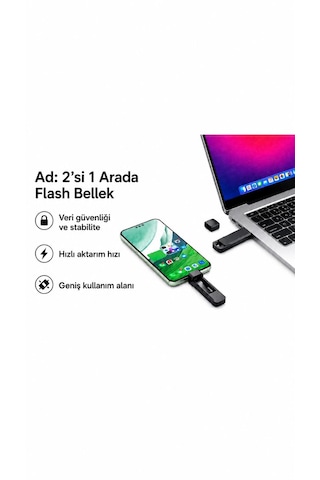 128 Gb Katı Hal Usb Bellek Usb 3.2 + Type-c Çift Girişli Taşınabilir Flash Bellek Telefonda Bilgisayara Aktarma Yüksek Hızlı Dayanıklı Ve Çok Korumalı Ssd Korumalı Darbeye Dayanıklı Anti Manyetik 128gb