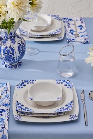 Karaca  Square Bone Miranda 24 Parça 6 Kişilik Yemek Takımı