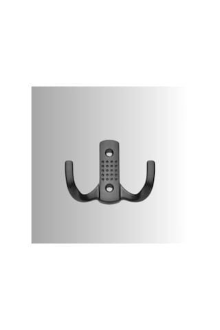 Noktalı Metal Askı Şık Portmanto Askılık Dolap Mobilya Askısı Vidalar Dahil Siyah