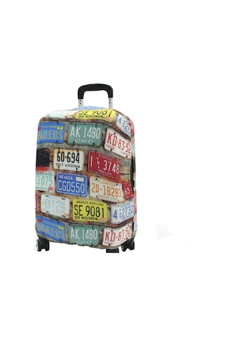 My Saraciye 15 Valiz Kılıfı, Bavul Kılıfı - Plakalar 15 Gri