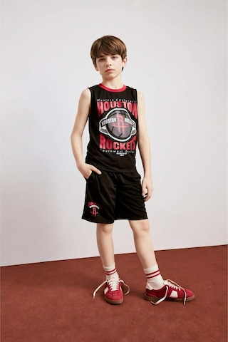 Defacto Nba Houston Rockets Regular Fıt Şort Erkek Çocuk H2920a826hsbk81 Siyah-bk81