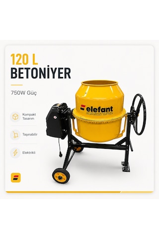 120 L Betoniyer Harç Karma Makinası Karıştırıcı 120 L Betoniyer Harç Karma Makinası Karıştırıcı