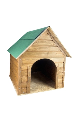 Reyo Soğuğa Suya Dayanıklı Lüks Büyük Boy Ahşap Köpek Kulubesi Yeşil