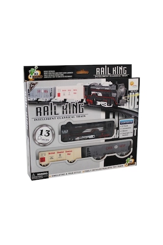 Oyuncak Klasik Tren Seti Pilli 13 Parça Classic Train Raylı Vagon