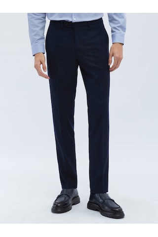 Kip Lacivert Düz Dokuma Fitted Fit Klasik Pantolon 400053 Lacivert