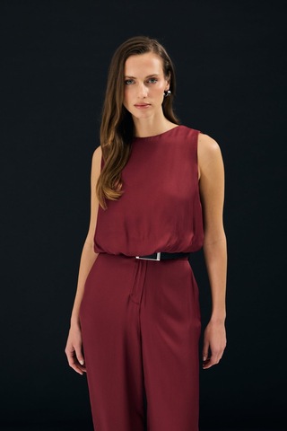 Sateen Colin Bluz - Bordo-137316