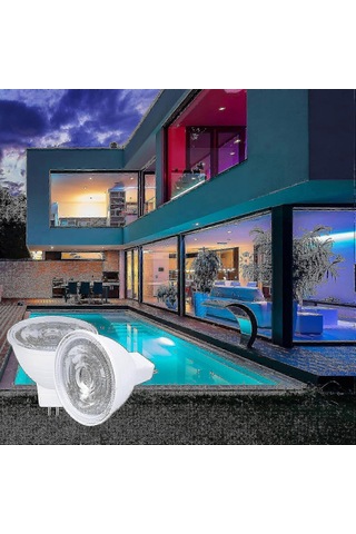 4'lü Mr16 3w Renk Değiştiren Gu5.3 Led Ampul Paketi, Ac/dc 220v Ab Fişi, Kısılabilir Rgb + Sıcak Beyaz 3000k, Uzaktan Kumandalı Reflektörlü - Kaiyi Diğer