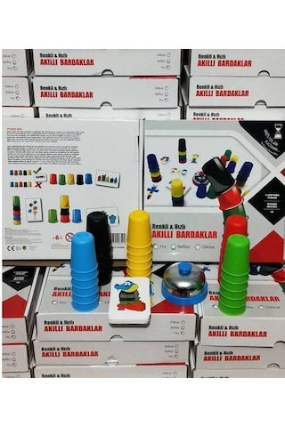 Akıllı Bardaklar Pratik Bardaklar Zeka ve Hafıza Oyunu