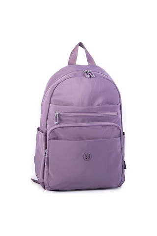 Nas Bag Unisex Büyük Boy Çok Gözlü Su Geçirmez Sırt Çantası Mor