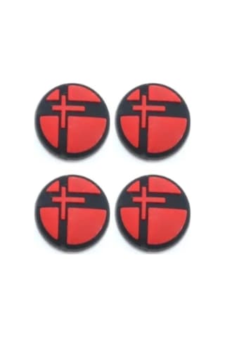 Nintendo Switch/switch Oled /switch Lite Uyumlu 3d Analog Koruyucu Silikon Splatoon Kırmızı