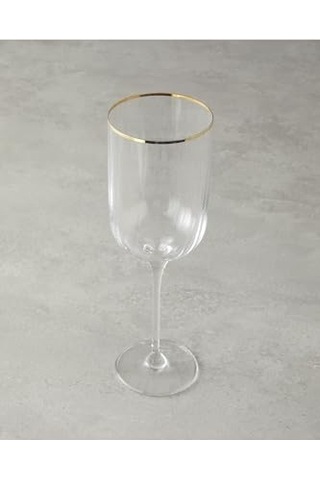 Tr Bridgette Cam 6'li Kadeh 350 Ml Gold