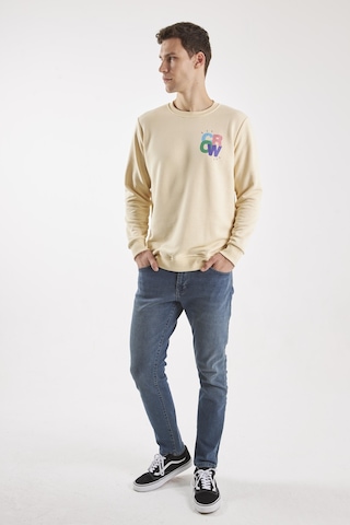 The Colour Ekru O-yaka Sweatshırt Ekru