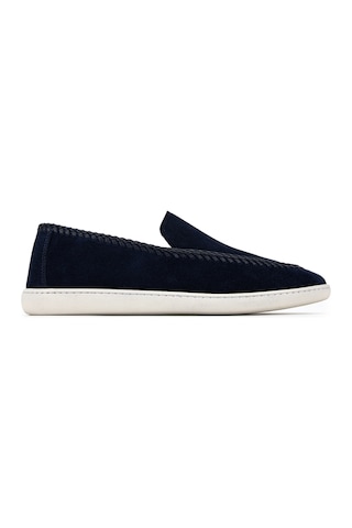 Giampiero Nicola Erkek Hakiki Deri Mavi Loafer Ayakkabı 664 47007b Erk Ayk Y26 Blu