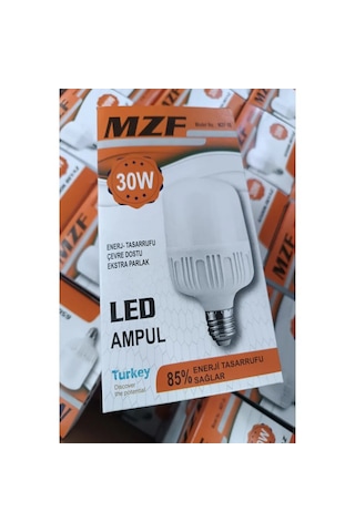 Mzf Led Jumbo Ampul 30w Beyaz Işık 6500k , E27 Duy, Enerji Tasarruflu 1