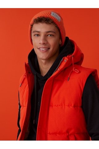 Regular Fit Erkek Yelek Turuncu