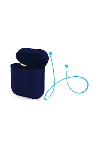 Ally Apple Airpods Uyumlu  İçin Renkli Strap Kulaklık Askısı+ Silikon Kılıf- 5775 Diğer