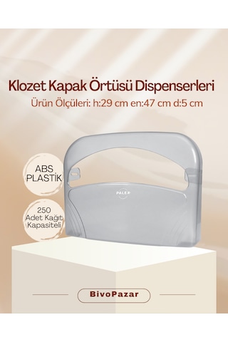 Klozet Kapak Örtüsü Dispenseri Şeffaf
