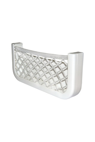 Marin Beyaz Fileli Eşya Yuvası Cep Plastik - Tekne Yat Motoryat 250X115X10