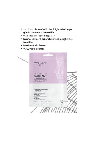Byphasse Matlaştırıcı Ve Gözenek Sıkılaştırıcı Skin Booster Kağıt Yüz Maskesi