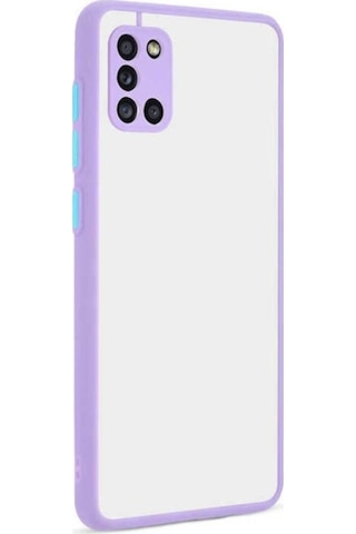 Galaxy Uyumlu A31 Kılıf Zore Hux Kapak Lila