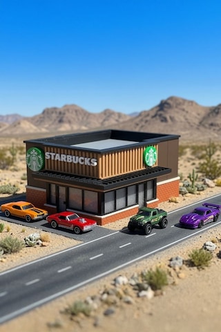 Starbucks İşletme Tasarımlı Diorama 1:64
