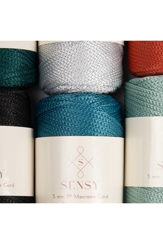 Sensy 5 Mm - 400 Gr Polyester Makrome Ipi Yeşil 95 M Polyester Makrome Ip Supla Ip Ve Çanta Ipliği