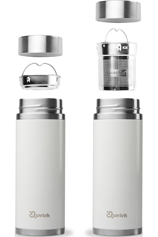 Qwetch Qt5030 Isı Yalıtımlı 400 ML Termos - Ipeksi Beyaz