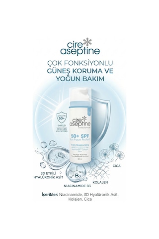 Günlük Nemlendirme Daily Moisturizing 50+spf Yüz Güneş Koruyucu Krem 50 Ml