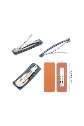 20'li Paket Saç Klipsi - Kadınlar İçin Akrilik Metal Çıtçıt Saç Klipleri - Kızlar İçin Mat Saç Tokaları - Ç Diğer