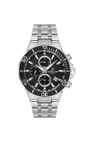 Daniel Klein Dk.1.13840-1 Exclusive Fonksiyonlar Aktif Tachymeter Çelik Kaplama Metalik Renk Erkek Kol Saati